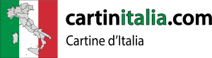 Logo con bandiera e cartina d'Italia